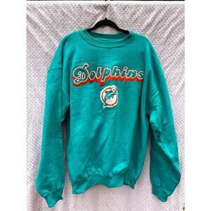 Vintage Miami Dolphins Majestic Sweatshirt Mens large Retro Throwback Crewneck